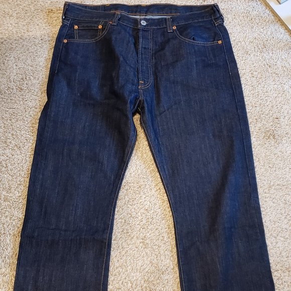 Men's Levi's 501 jeans 38 x 30, dark blue - excellent - Picture 1 of 5